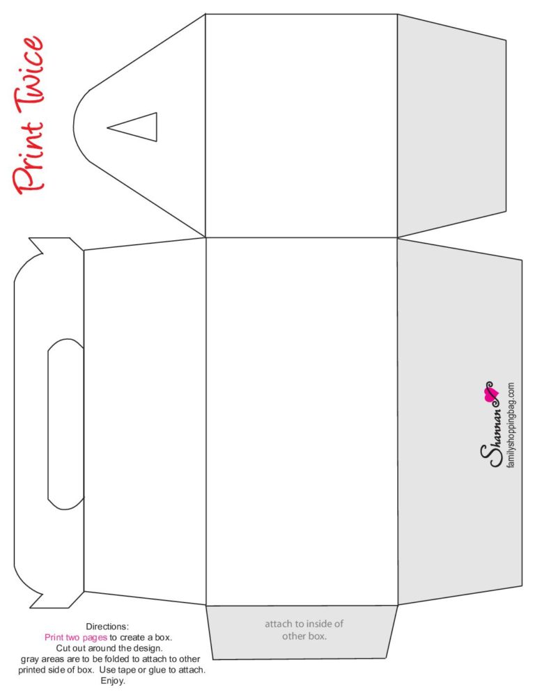 Free Printable Blank Boxes Coloring Pages and More | Lil Shannie.com