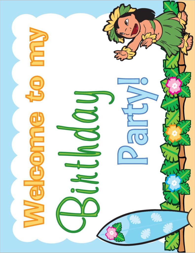 Birthday Lilo and Stitch  pdf