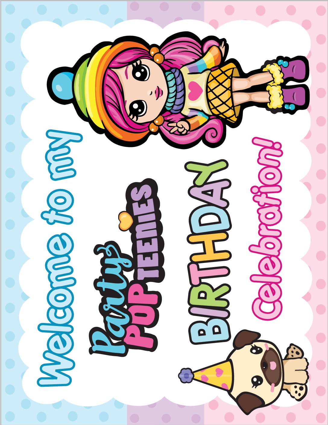 Birthday Poster Party Pop Teenies Party Decorations