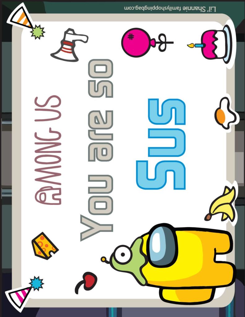 Birthday Sign  Among US  pdf