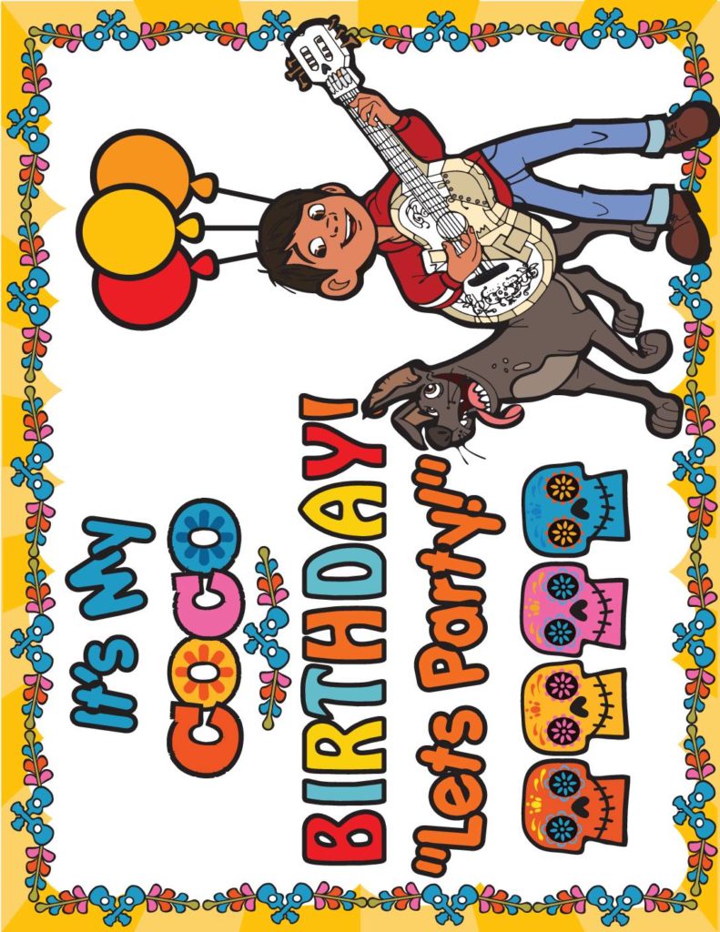 Birthday Sign  Coco  pdf