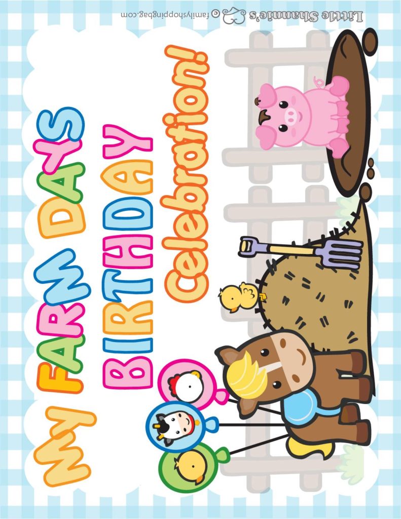 Birthday Sign  Farm  pdf