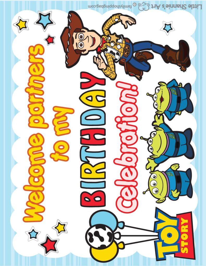 Birthday Sign  Toy Story  pdf