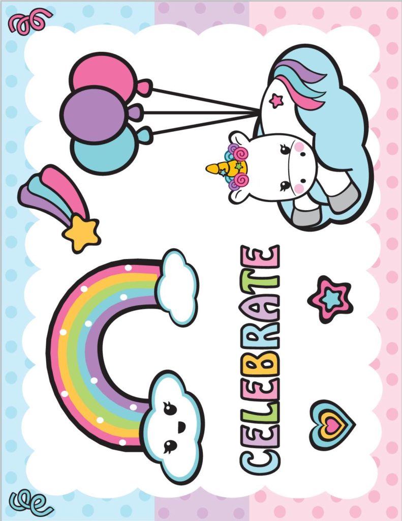 Birthday Sign  Unicorn  pdf