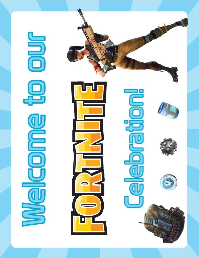 Birthday Sign Fortnite  pdf