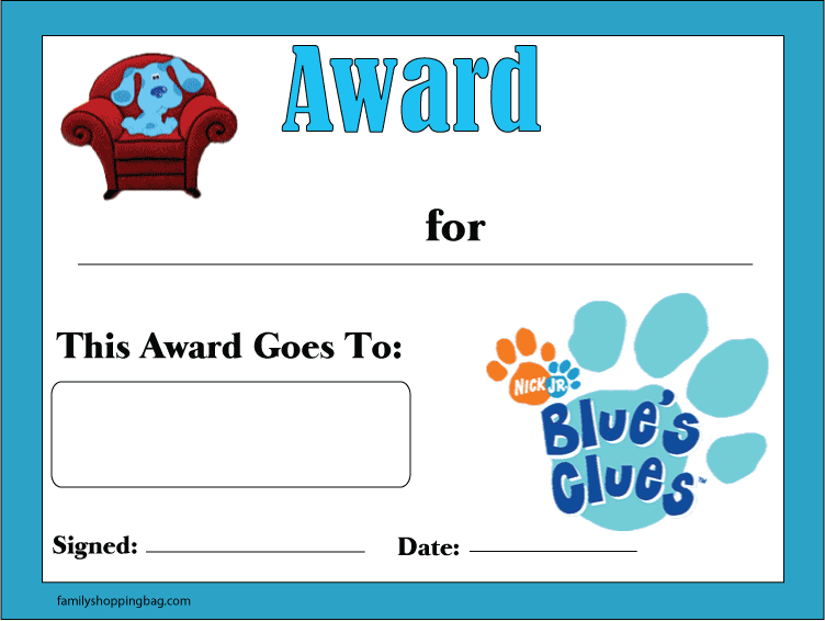 Blues Clues Award