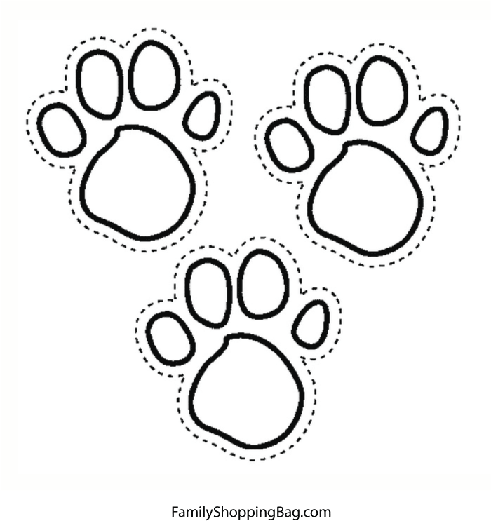 Blues Foot Prints Coloring Pages
