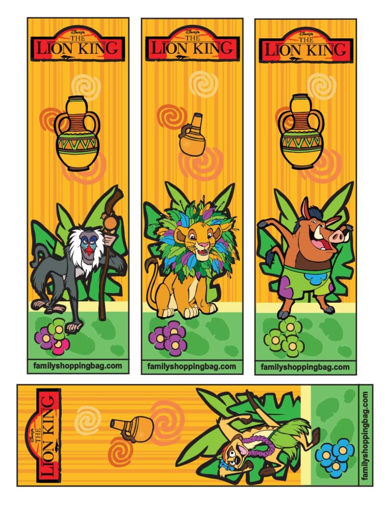 Bookmark Lion King  pdf