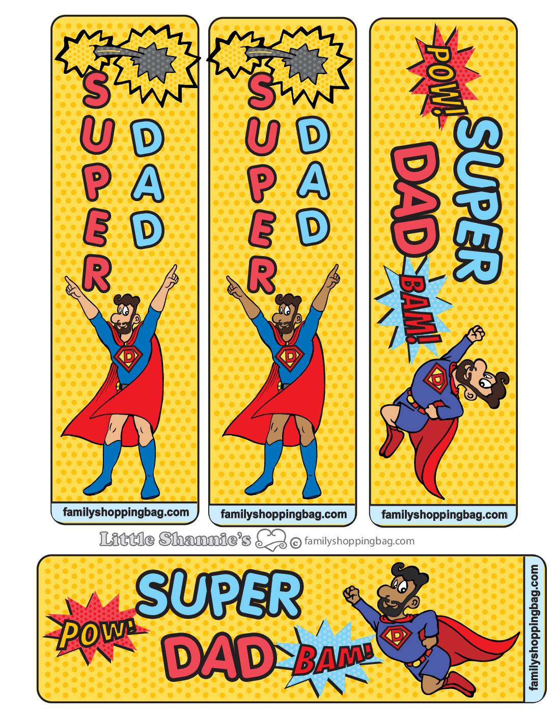 Bookmark Super Dad Bookmarks