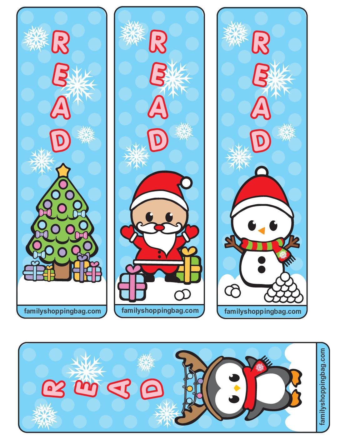 Bookmarks Christmas Bookmarks