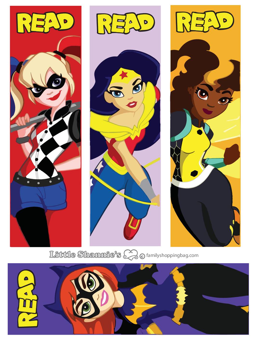 Bookmarks DC Super Hero Girls  pdf