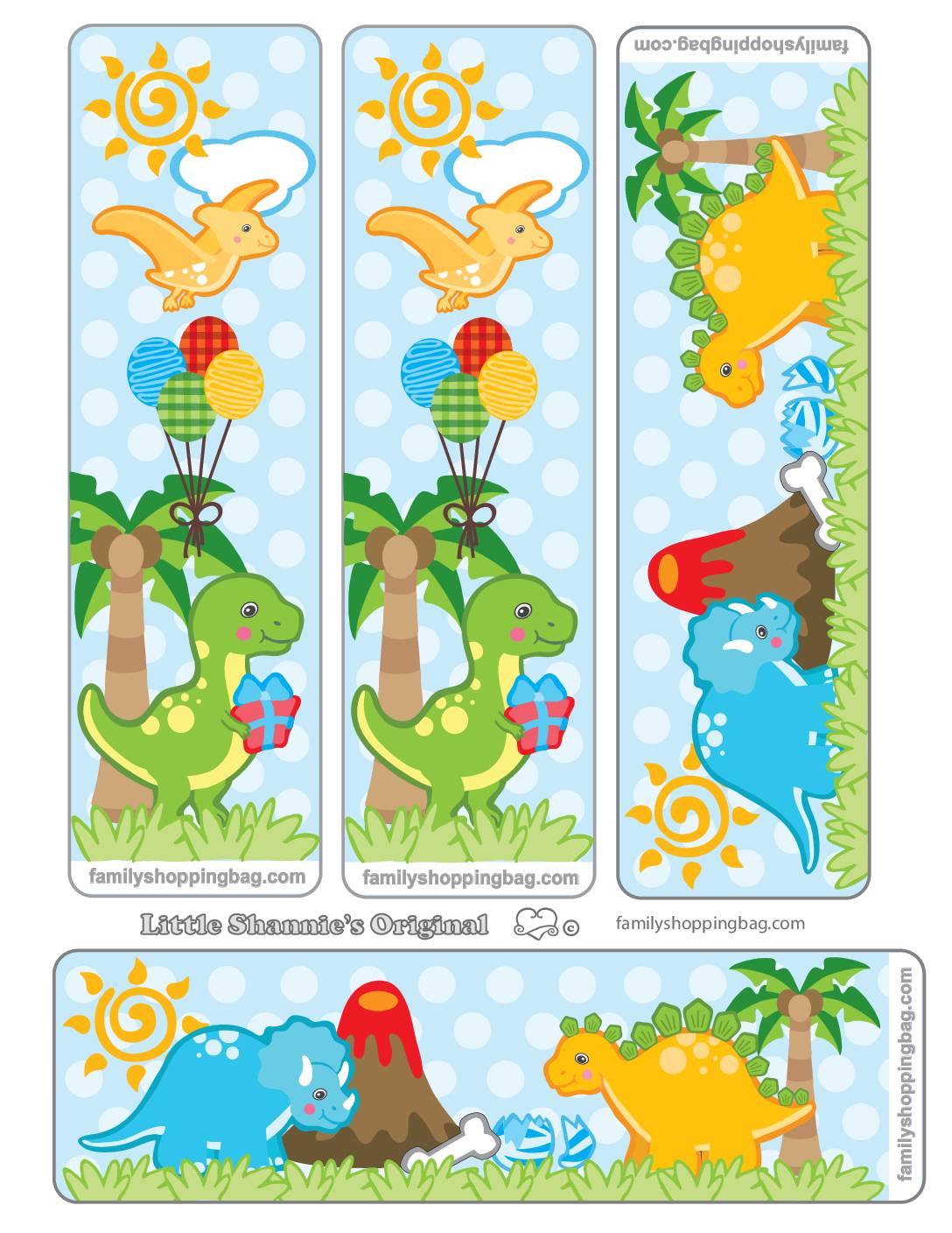 Bookmarks Dinosaur Bookmarks