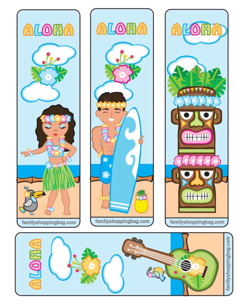 Bookmarks Luau  pdf