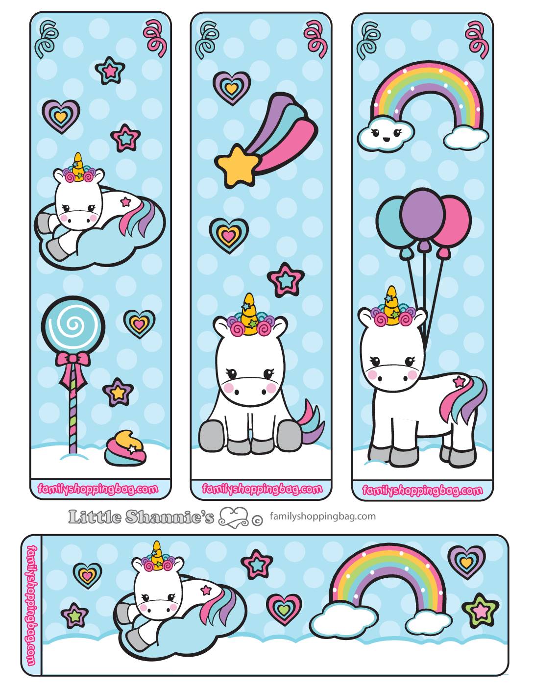 Bookmarks Unicorn Bookmarks