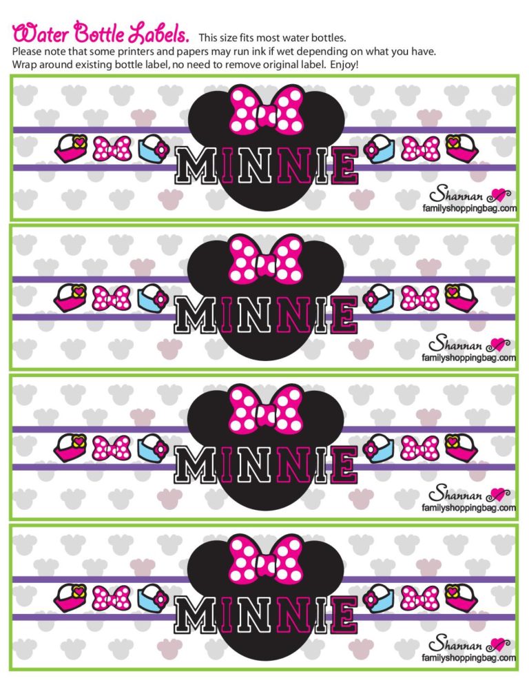 Free Printable Minnie Mouse by Disney Coloring Pages and More | Lil ...