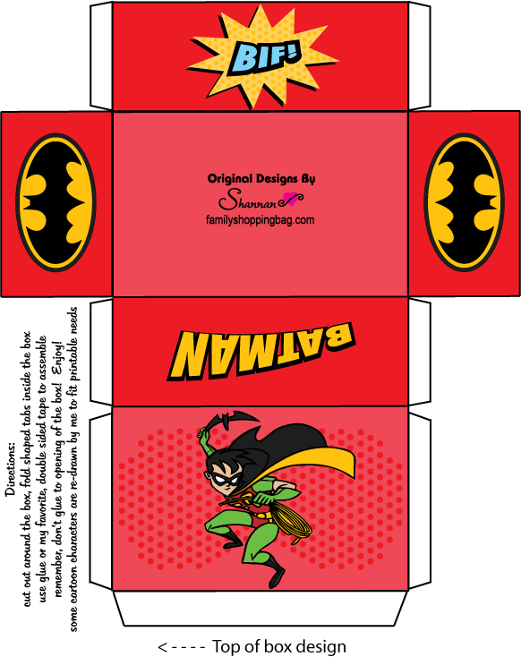 Batman Favor Box Favor Box