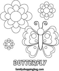 Butterfly Coloring Page 2