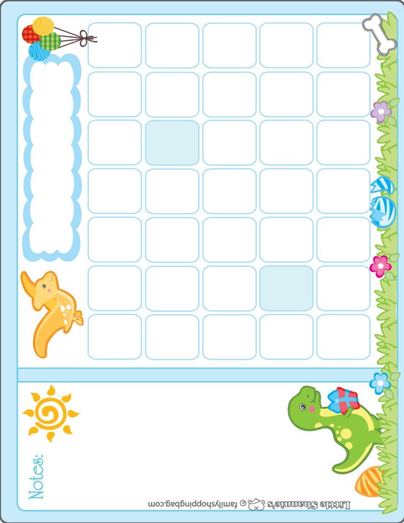 Calendar Dinosaur  pdf