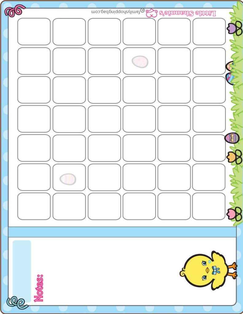 Calendar Easter  pdf