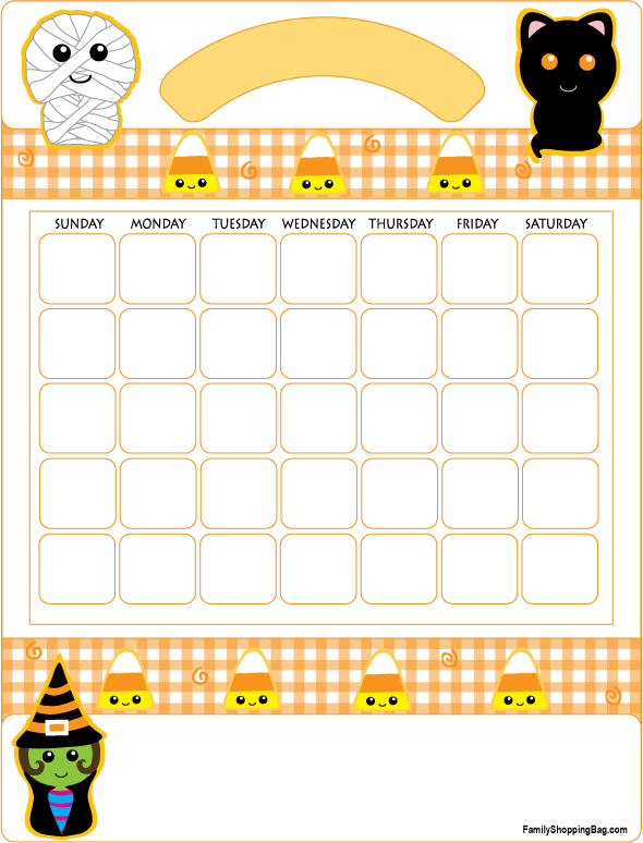 Calendar Halloween Calendars