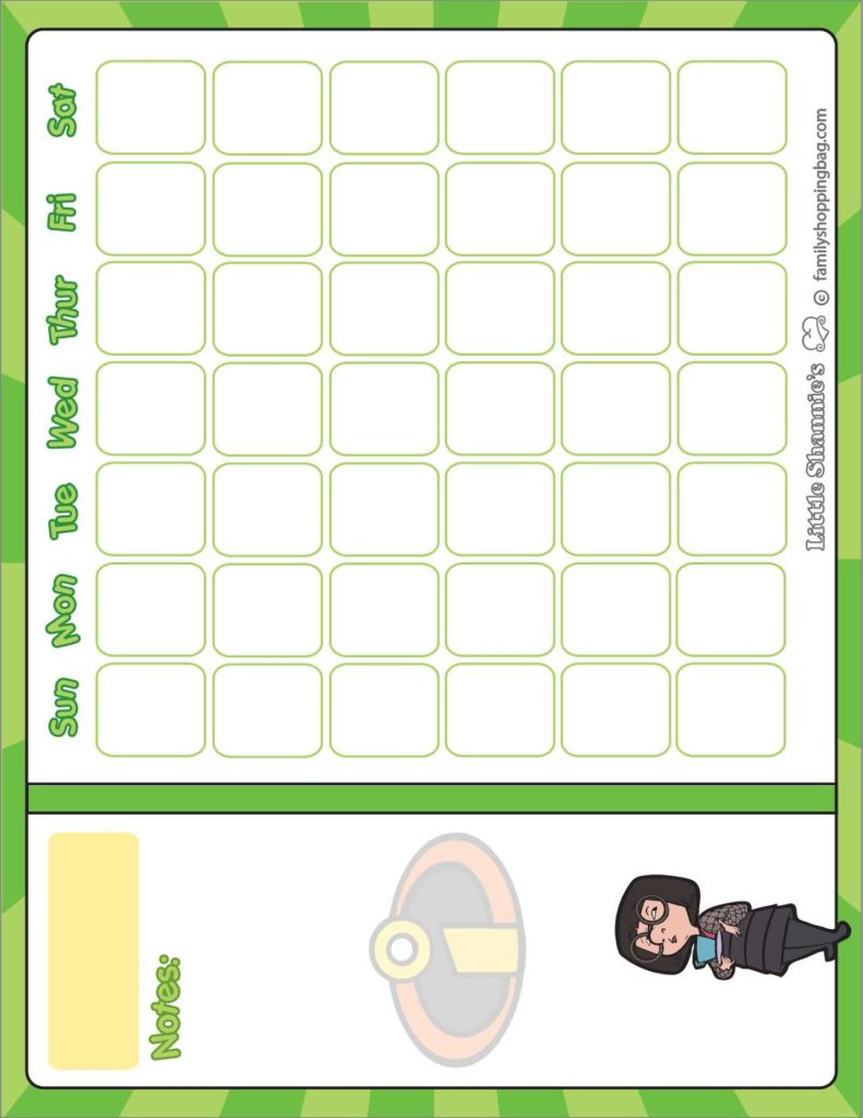 Calendar Incredibles  pdf