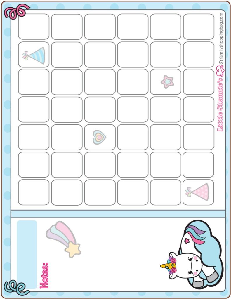 Calendar Unicorn  pdf