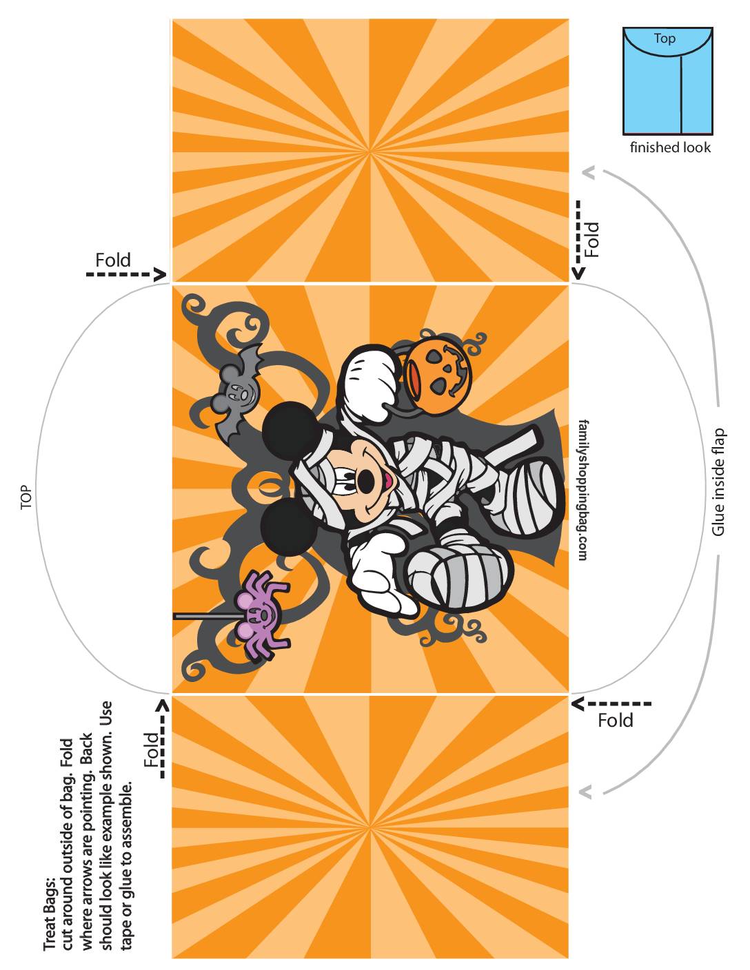 Candy Bag Mickey Halloween  pdf