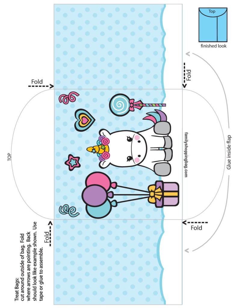 Candy Bag Unicorn  pdf
