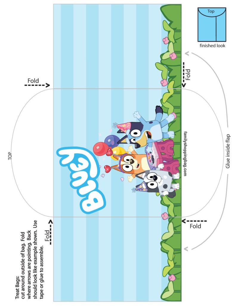 Candy Envelope Bluey  pdf