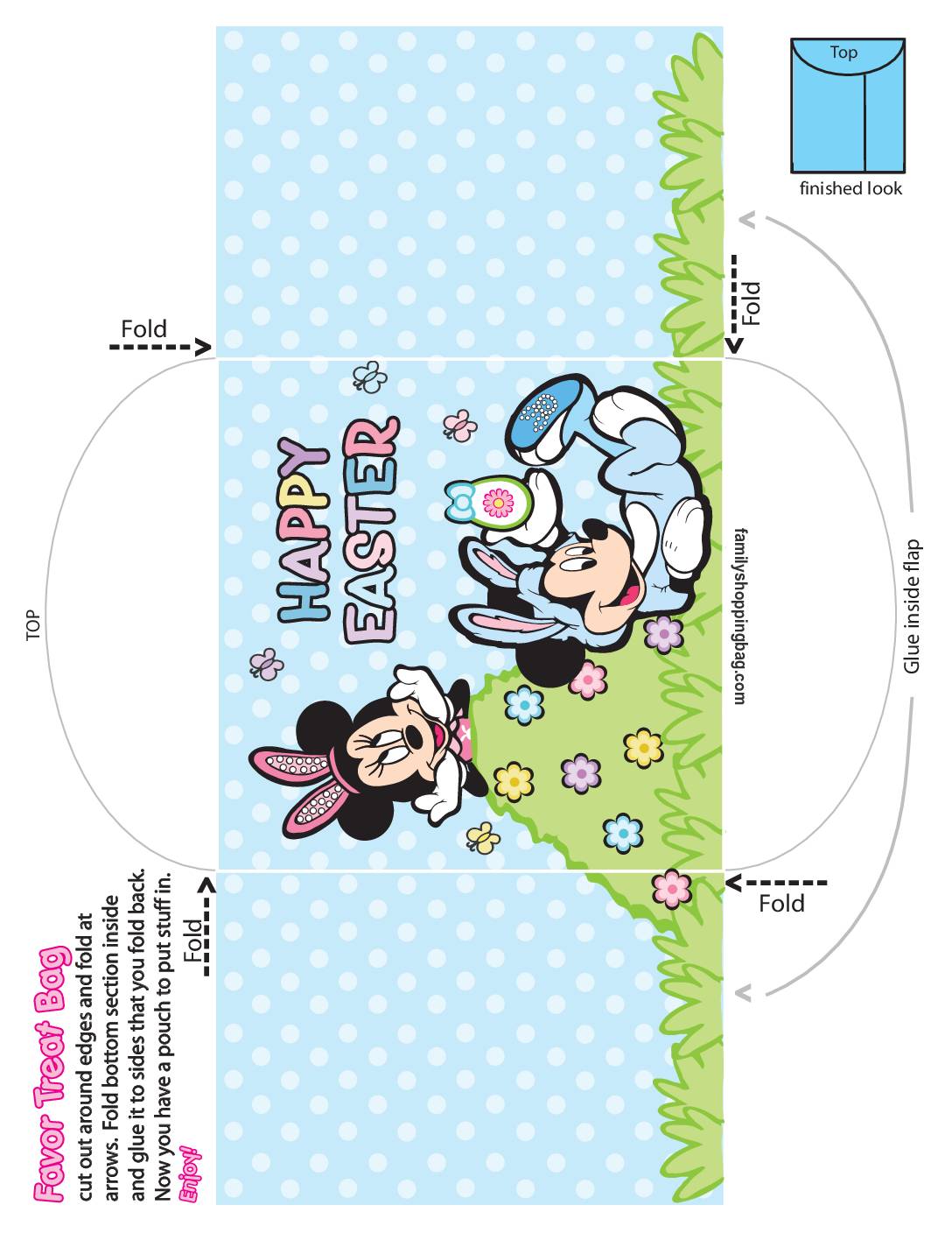 Candy Pouch Mickey Mouse Easter  pdf