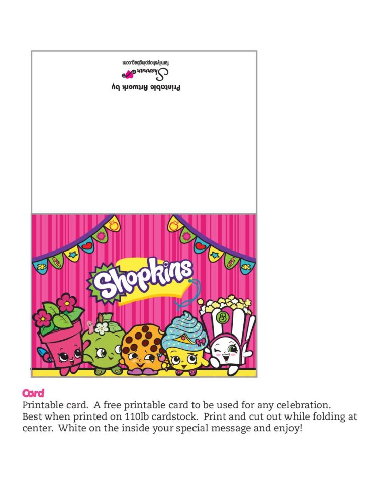 Shopkins Cupcakes Tops