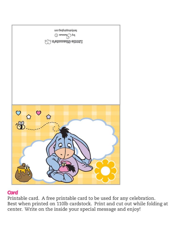 Card Eeyore  pdf