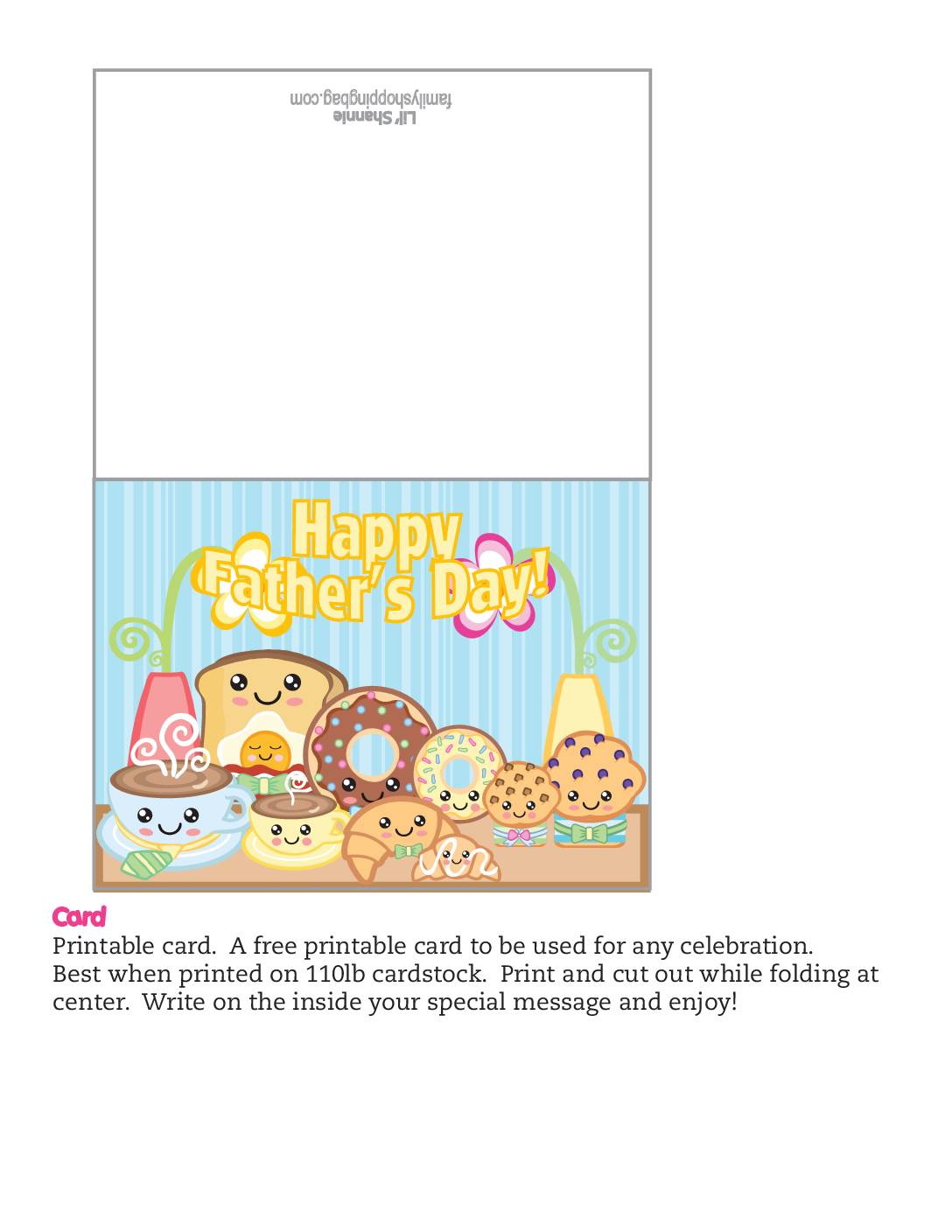 Card Fathers Day Breakfast  pdf