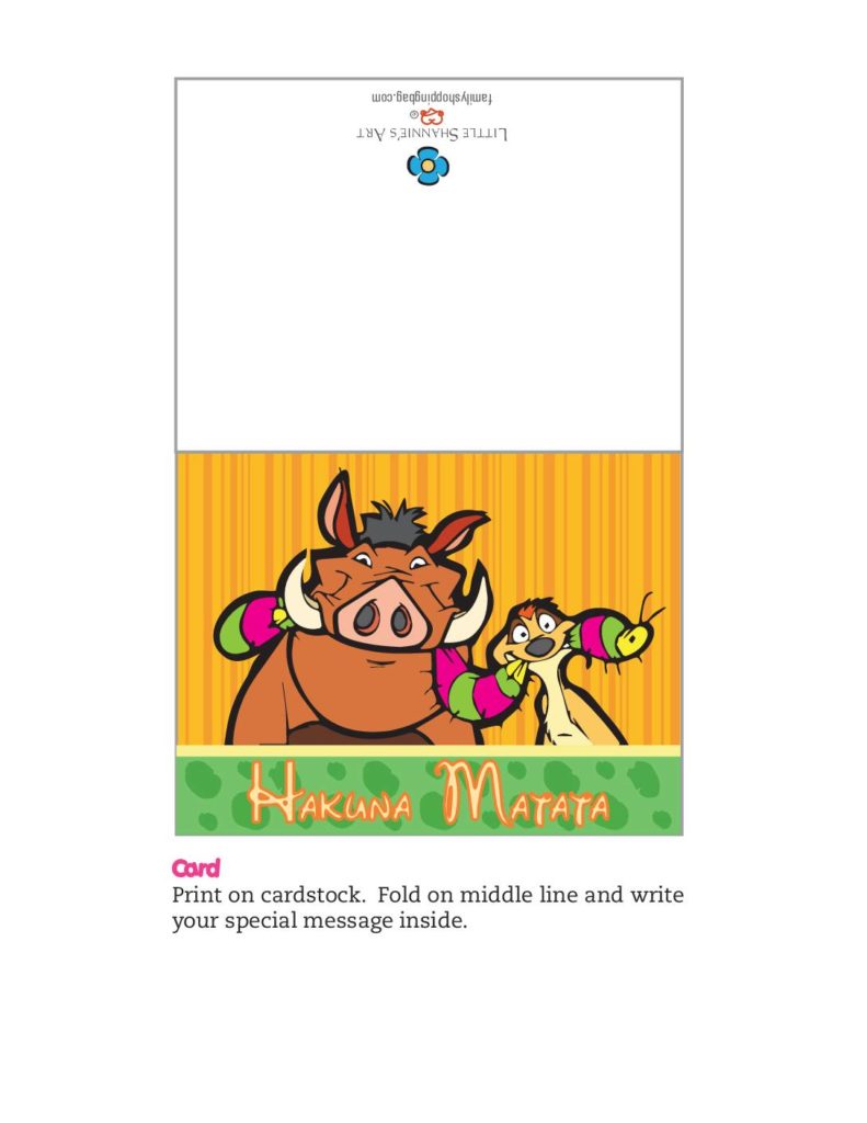 Card Lion King  pdf