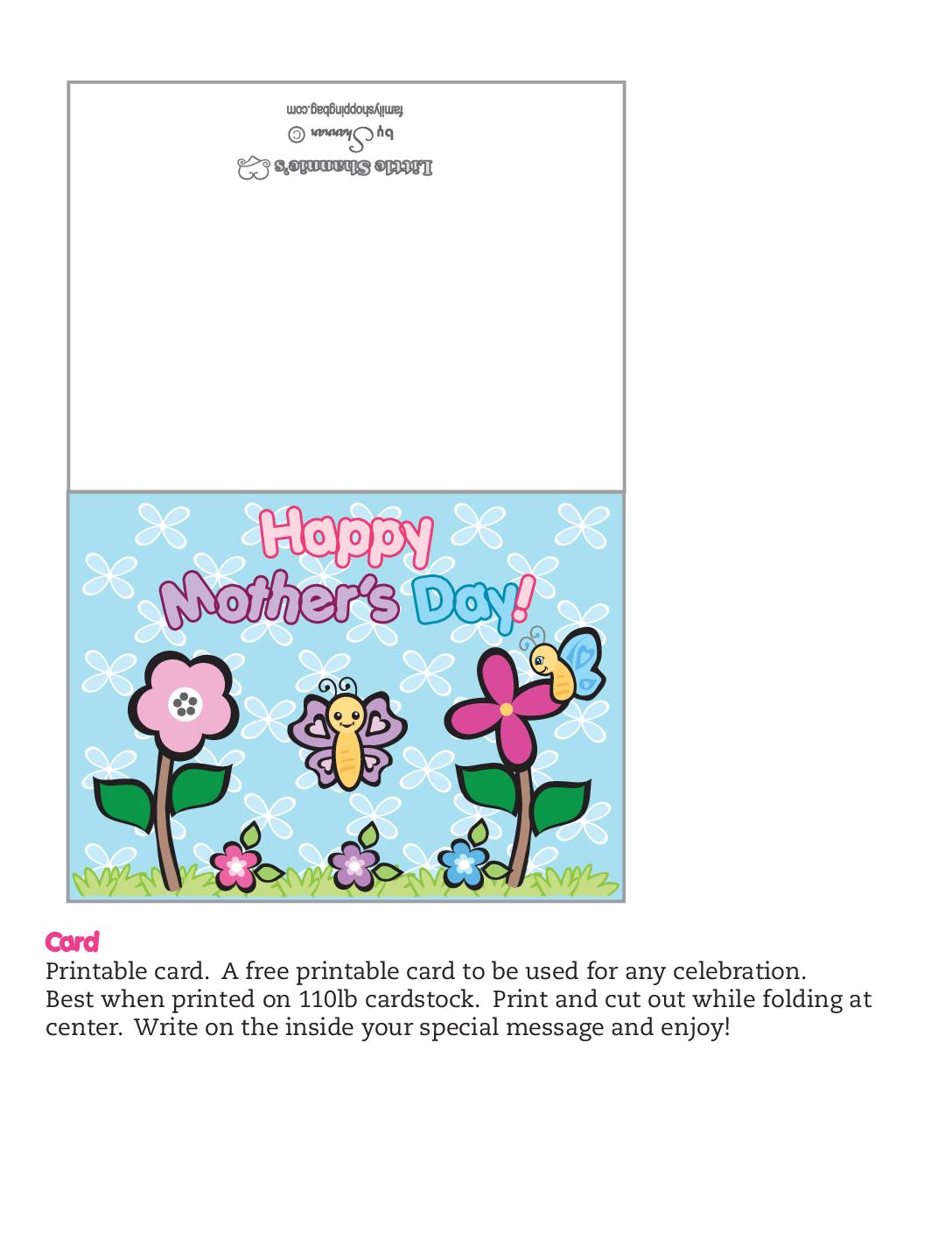 Card Mothers Day Invitations