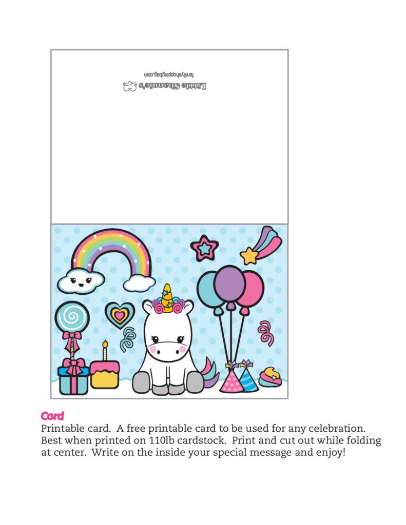 Card Unicorn  pdf