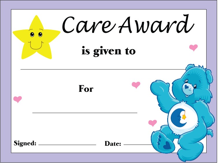 Care Bear Award Awards
