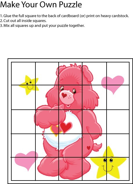 Care Bear Pink Puzzle Games