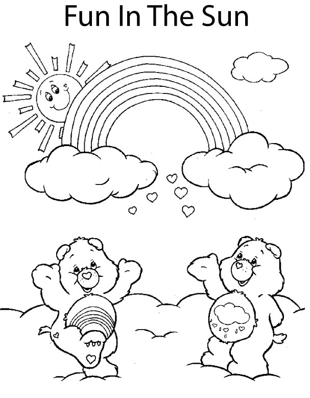 Care Bear Two Friends Coloring Pages