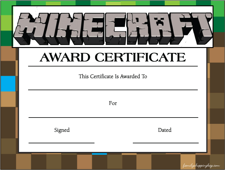 Certificate Awards