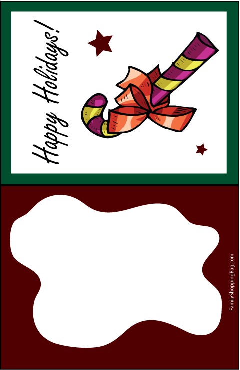 Christmas Card - Candy Cane Invitations