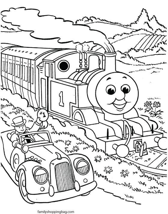 Thomas Tank Coloring Page