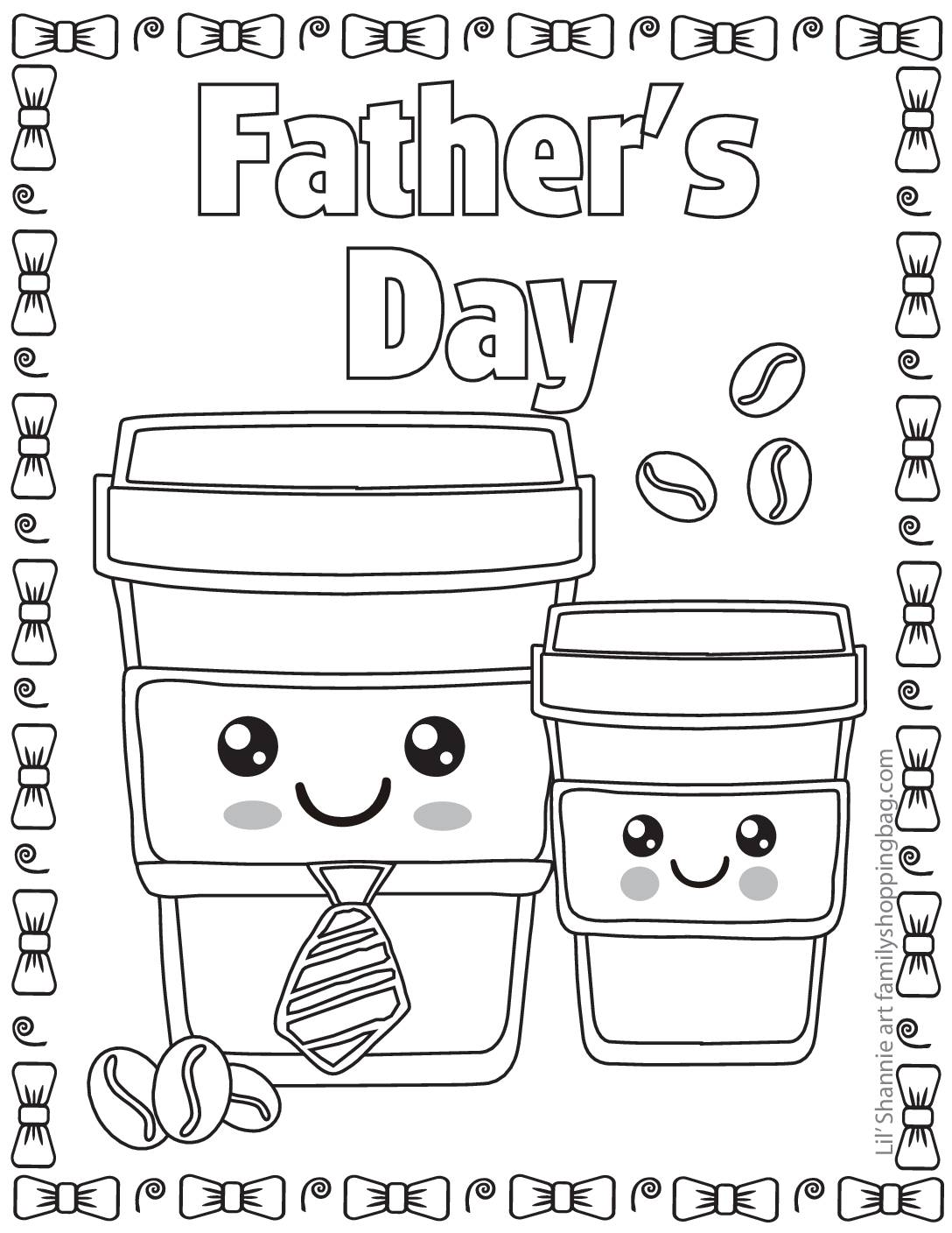 Color Page 6 Fathers Day Breakfast Coloring Pages