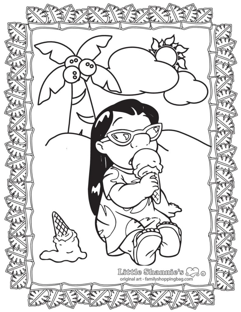 Color Page  Lilo and Stitch  pdf