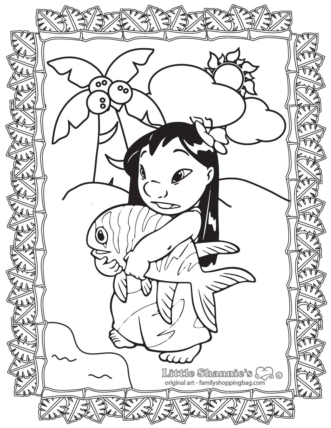Color Page 7 Lilo and Stitch Coloring Pages