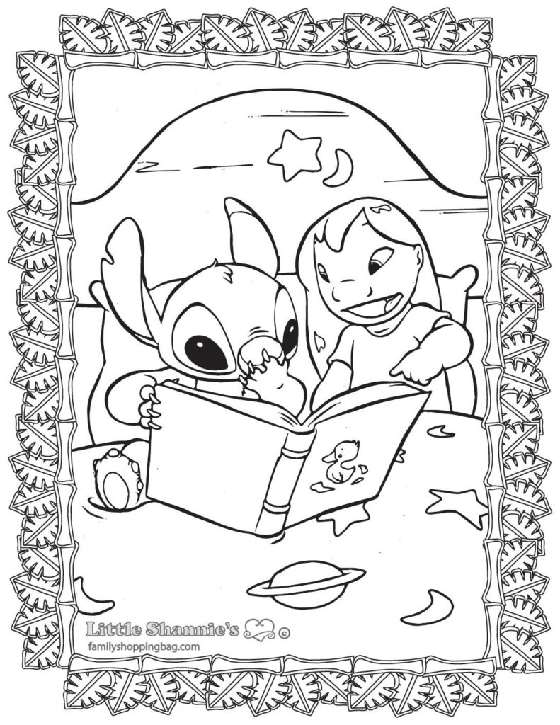 Color Page Lilo and Stitch  pdf