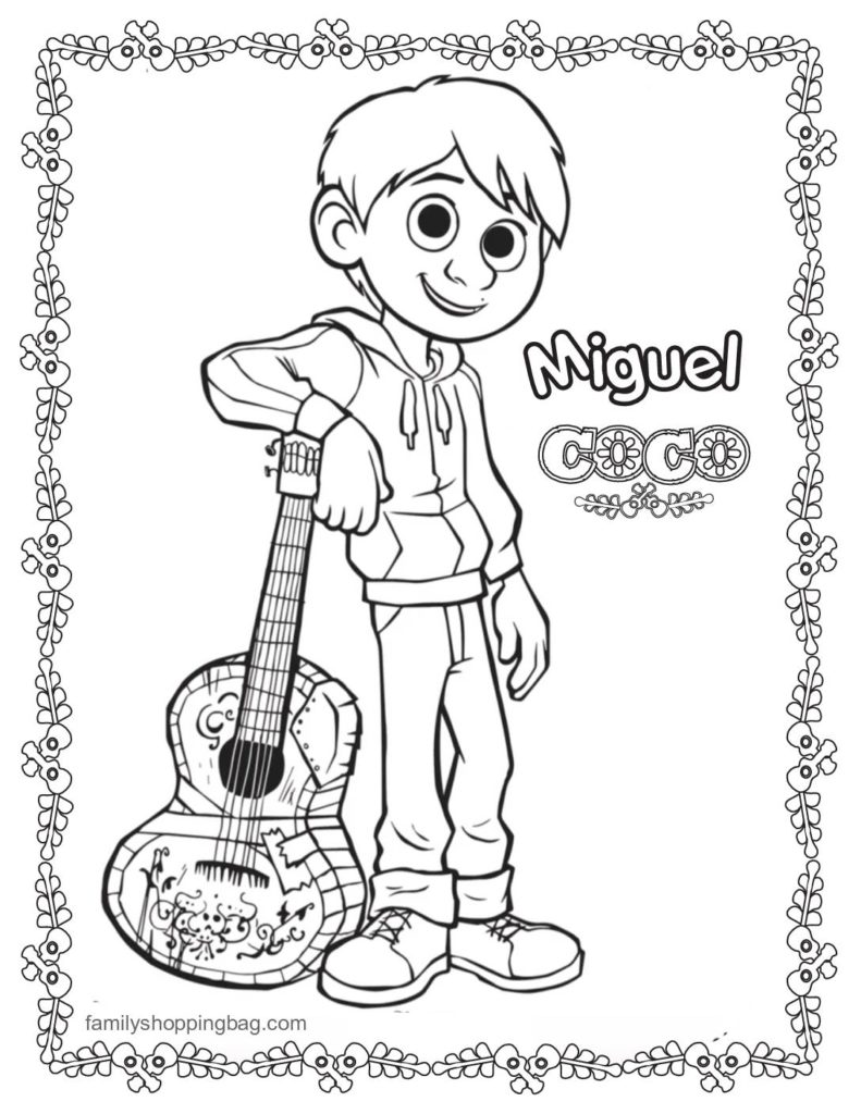 Coloring  Page Coco  pdf