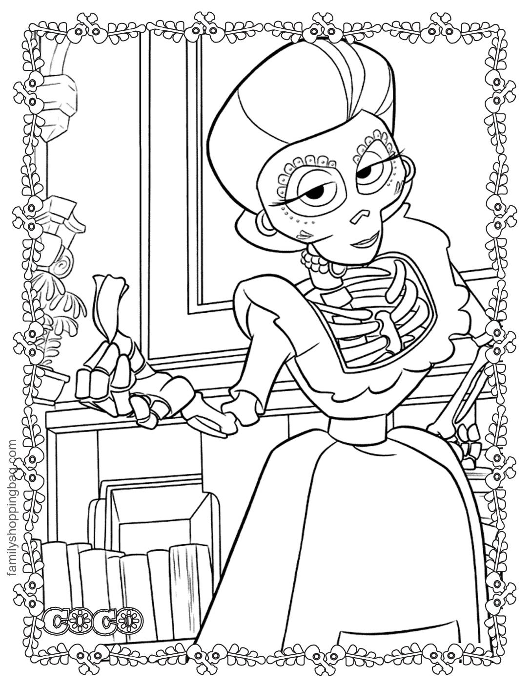 Coloring 7 Page Coco Coloring Pages
