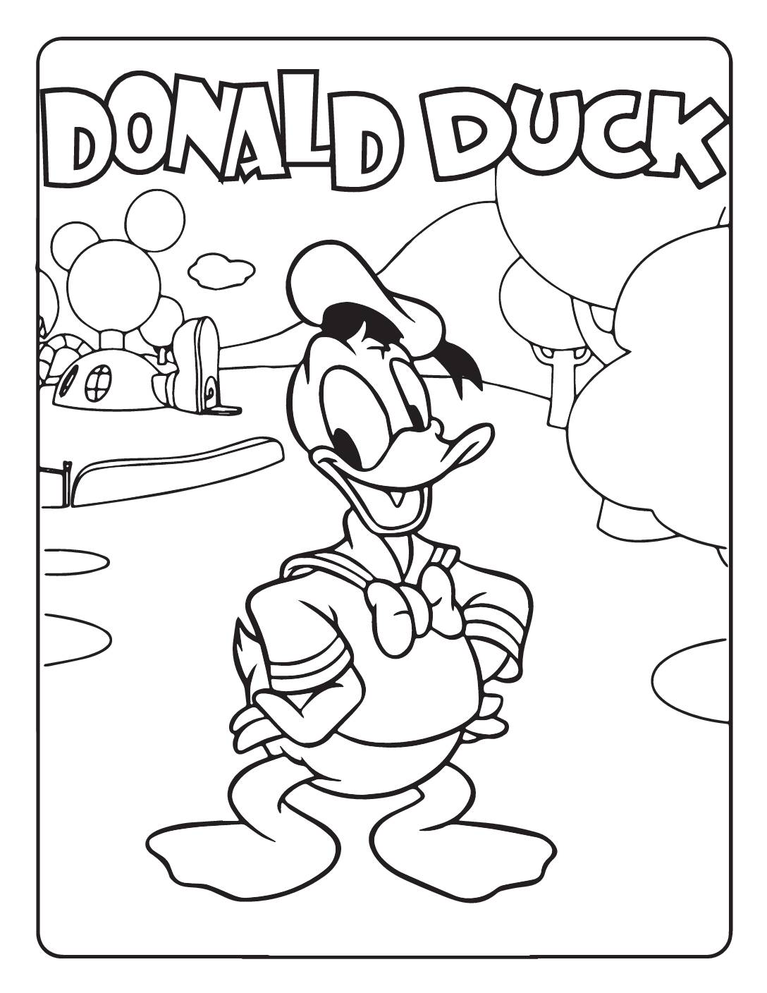 Donald Duck Coloring Page Coloring Pages