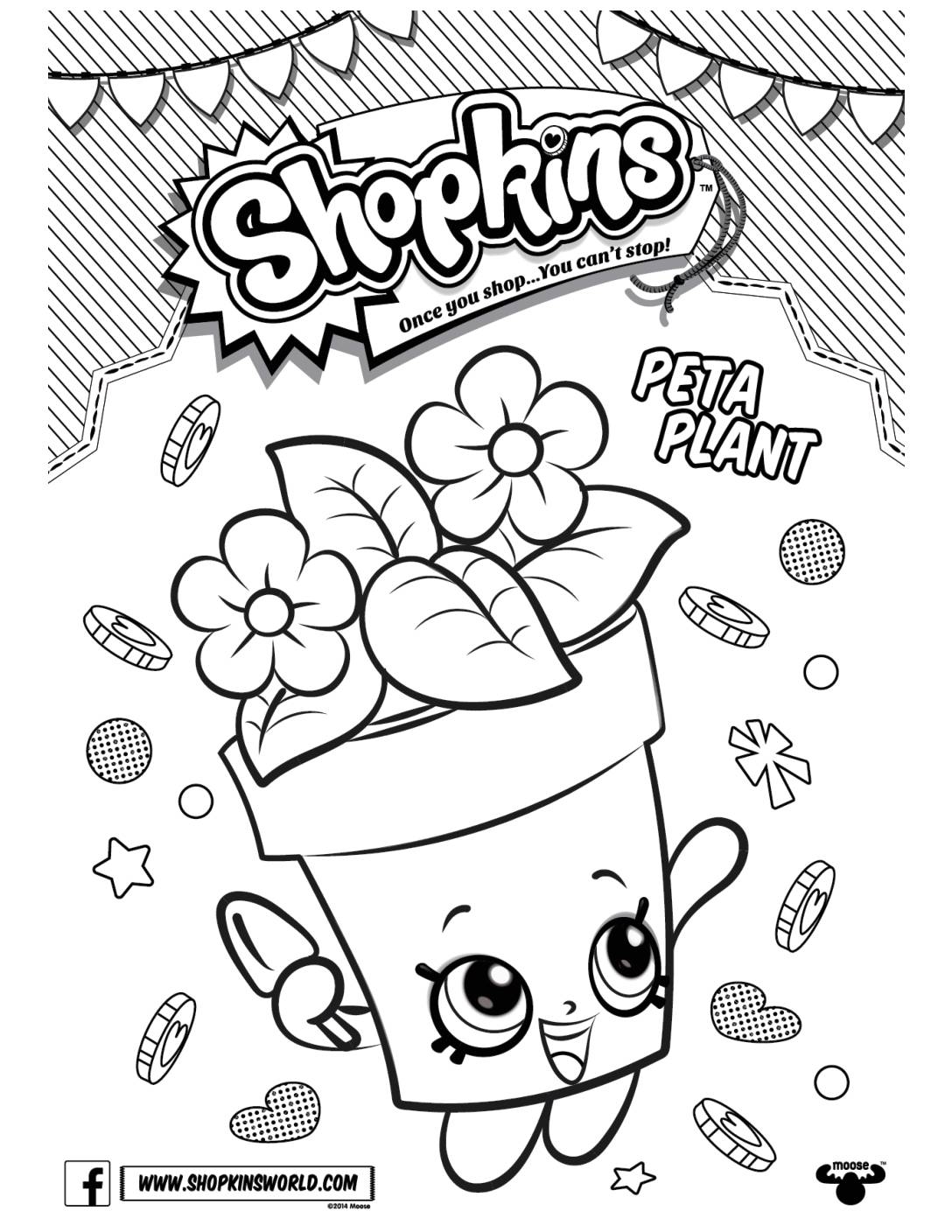 Shopkins Coloring Page 2